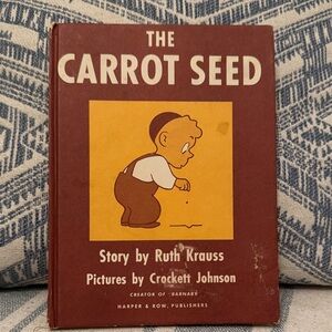🏖️2/$5🏖️The Carrot Seed Children's Book, hardcover, 1945